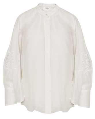 Beatrice .B White 4351 Bar36 Lace Blouse