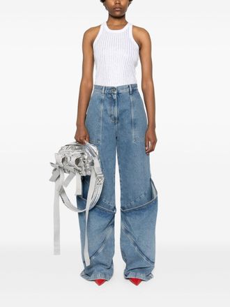 The Attico Womens Cotton Tank Top - White - Size EU 38 (Womens)