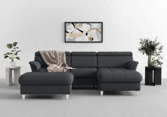 Sit&more Ecksofa »Marano L-Form« inklusive Kopfteilverstellung, wahlweise mit Bettfunktion, Bettkasten
