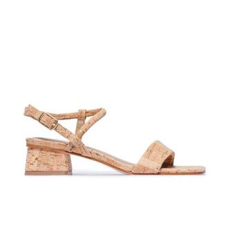 Bernardo Josei Low Heel Sandal in Cork W/Gold Fleck at Nordstrom, Size 9.5