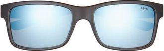 Revo Crawler 59mm Polarized Rectangular Sunglasses in Matte Black/tort/blue Water at Nordstrom