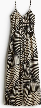 H&M Jumpsuit mit Bindegürtel - Schwarz