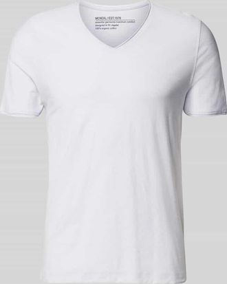 Mc Neal T-Shirt mit geripptem Rundhalsausschnitt in Hellblau, Gr&ouml;&szlig;e XXXL