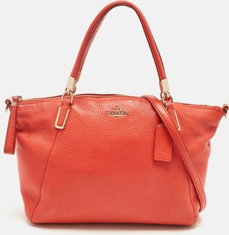 Coach Red Leather Small Kelsey Satchel