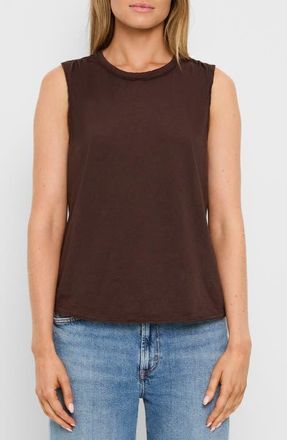 Michael Stars June Supima Cotton Slub Jersey Tank in Java at Nordstrom