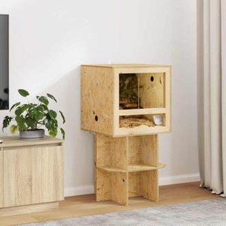 vidaXL vidaXL Terrario Marrone 50 x 50 x 50 cm OSB