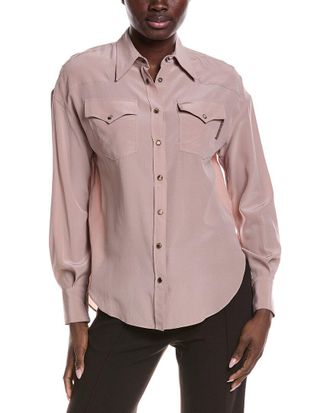Brunello Cucinelli Silk Western Shirt