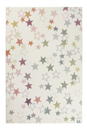 Esprit Alfombra para los ni&ntilde;os, dise&ntilde;o cielo estrellado blanco pastel 160x225