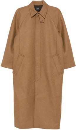 A.P.C. Mujer, Abrigos, Marrón, Talla: S