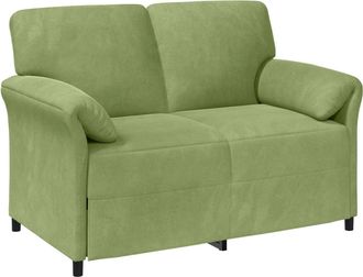 vidaXL Sof&aacute; De 2 Plazas Verde Claro 138 X 83 X 95 Cm Terciopelo Vidaxl