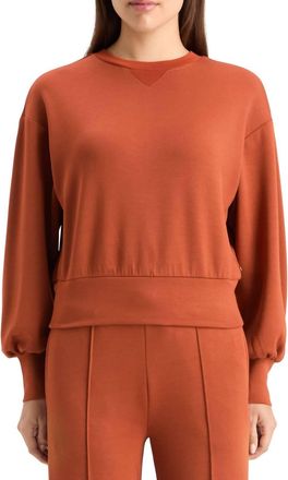 Scotch & Soda Modal Sweatshirt In Rust