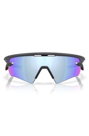 Oakley Gender Inclusive Sphaera 36mm Polarized Rectangle Shield Sunglasses in Matte Carbon /Prizm at Nordstrom