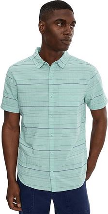 Prana Groveland Shirt Mens Clothing Sea Glass 1 : 2XL, Cotton/Polyester