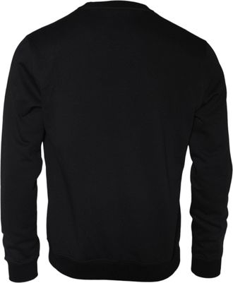 Versace Mens Black Medusa Fleece Cotton Crew Neck Sweatshirt Sweater Clothing