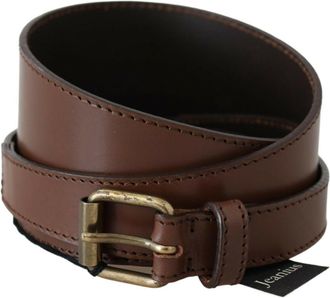 Plein Sud Genuine Leather Rustic Metal Buckle Womens Belt