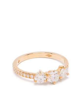 Loyal.e Paris Anello Encore Plus in oro giallo 18 carati riciclato con diamanti