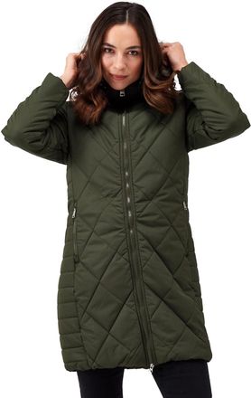 Regatta Womens Fritha II Insulated Parka Jacket - Dark Khaki - 16