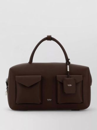 Max Mara leather holdall shoulder bag cargo design