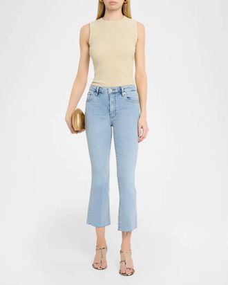 Frame Denim Le Sleek Straight Crop Jeans In Tribute