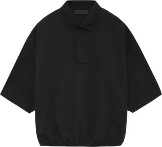 Fear of God SS24 3/4 Sleeve Polo Shirt Black 192SU244400F