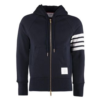 Thom Browne Heren, Sweatshirts & Hoodies, Blauw, Maat: S Katoen