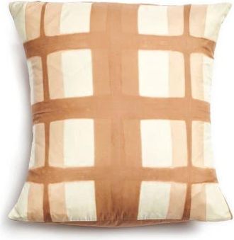 Studio Variously Melo Black Handcrafted Shibori Print Mulberry Silk Pillow - Cover + Insert Only in Black/gold at Nordstrom