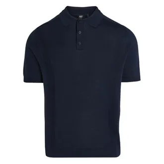 AlphaTauri Polo Shirts, male, Blue, Size: M Polo Mezze Maniche