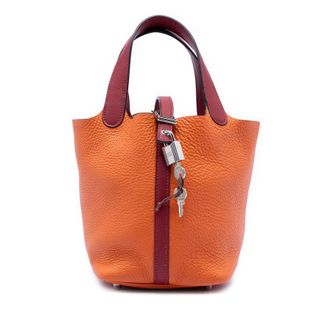 Herm&egrave;s Pre-owned Hermes Bicolor Clemence and Swift Picotin Lock 18 Ladies T3AOY3FIL96RB1QY