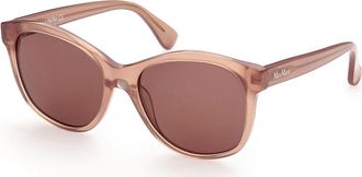 Max Mara MM0007 45E Womens Sunglasses Brown Size 56