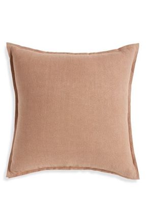 Nordstrom Washed Linen Accent Pillow in Tan Portabella at Nordstrom