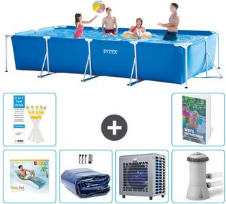 Intex Piscina Con Estructura Rectangular - 450x220x84 Cm - 7-piezas S112
