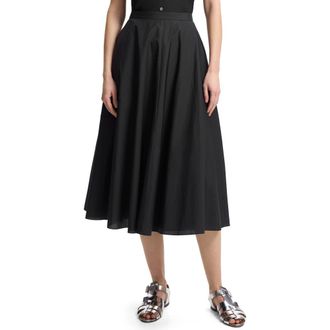 Theory High Waist Circle Skirt in Black at Nordstrom Rack, Size X-Large