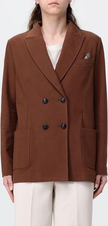Circolo 1901 Blazer doppiopetto in cotone stretch con tasche a toppa