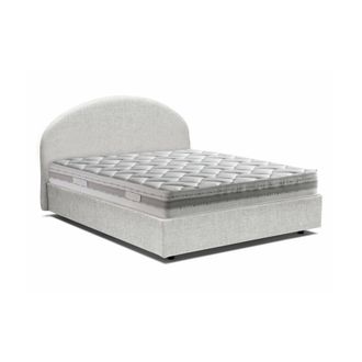 Talamo Italia Dmora - Cama De Plaza Y Media Dbogda, Cama Contenedor Con Revestimiento De Tela, 100% Made In Italy, Apertura Frontal, Con Colch&oacute;n Cm 120x190 Incluido