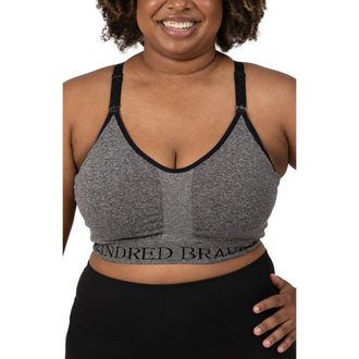 Kindred Bravely Busty Sublime Nursing Sports Bra - Fits Sizes 30E-40I in Grey Heather at Nordstrom, Size X-Large G