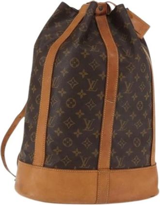 Louis Vuitton Pre-owned Bucket Bags, female, Brown, Size: ONE SIZE Pre-owned Canvas Bucket Bag