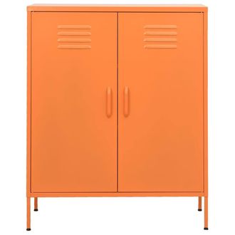 Berkfield Home Storage Cabinet Orange 80x35x101.5 cm Steel