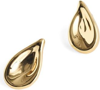 Madewell Droplet Stud Earrings in Antique Gold at Nordstrom