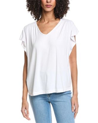 Tommy Bahama Kauai Smocked Flutter Top