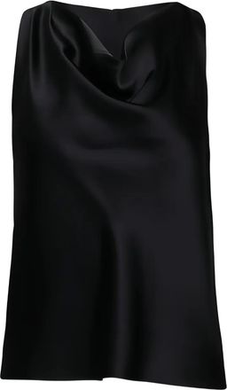 Tanya Taylor Blusa con scollo drappeggiato - Nero