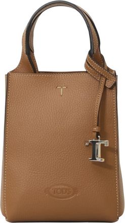 Tod's Brown T Timeless Mini Tote