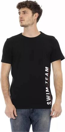 Dirk Bikkembergs Zwart katoenen T-shirt voor mannen - Heren - T-shirts - Zwart - M - Katoen - Tops