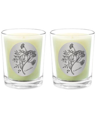 Qualitas Coriander Two Scented Beeswax Candle Set