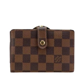 Louis Vuitton Pre-owned Wallets, female, Brown, Size: ONE SIZE Pre-owned Portefeuille Viennois Damier Wallet