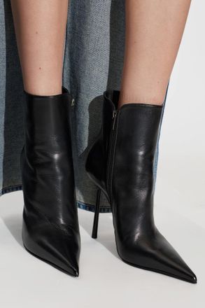 Le Silla Leather Heeled Ankle Boots Bella, Womens, Black