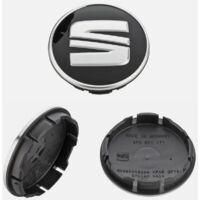 OEM Tapa Central Del Buje Para Color Negro/plata, 54 Mm, Juego De 4, Para Arosa Ibiza, Le&oacute;n, Altea, Exeo Y C&oacute;rdoba