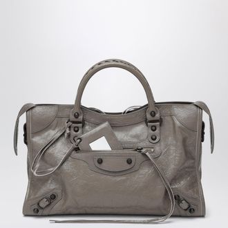 Balenciaga Le City medium handbag in dark walnut leather