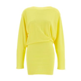 Jacquemus Short Dresses, female, Yellow, Size: S Summer Dresses
