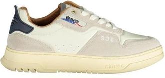 Blauer Casual Leren Sneakers Wit Polyester - Heren - Sneakers - Veelkleurig - 40 EU - Polyester - Schoenen