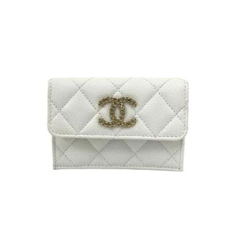 Chanel Pre-owned Wallets, female, White, Size: ONE SIZE Pre-owned Wallet (tri-fold)